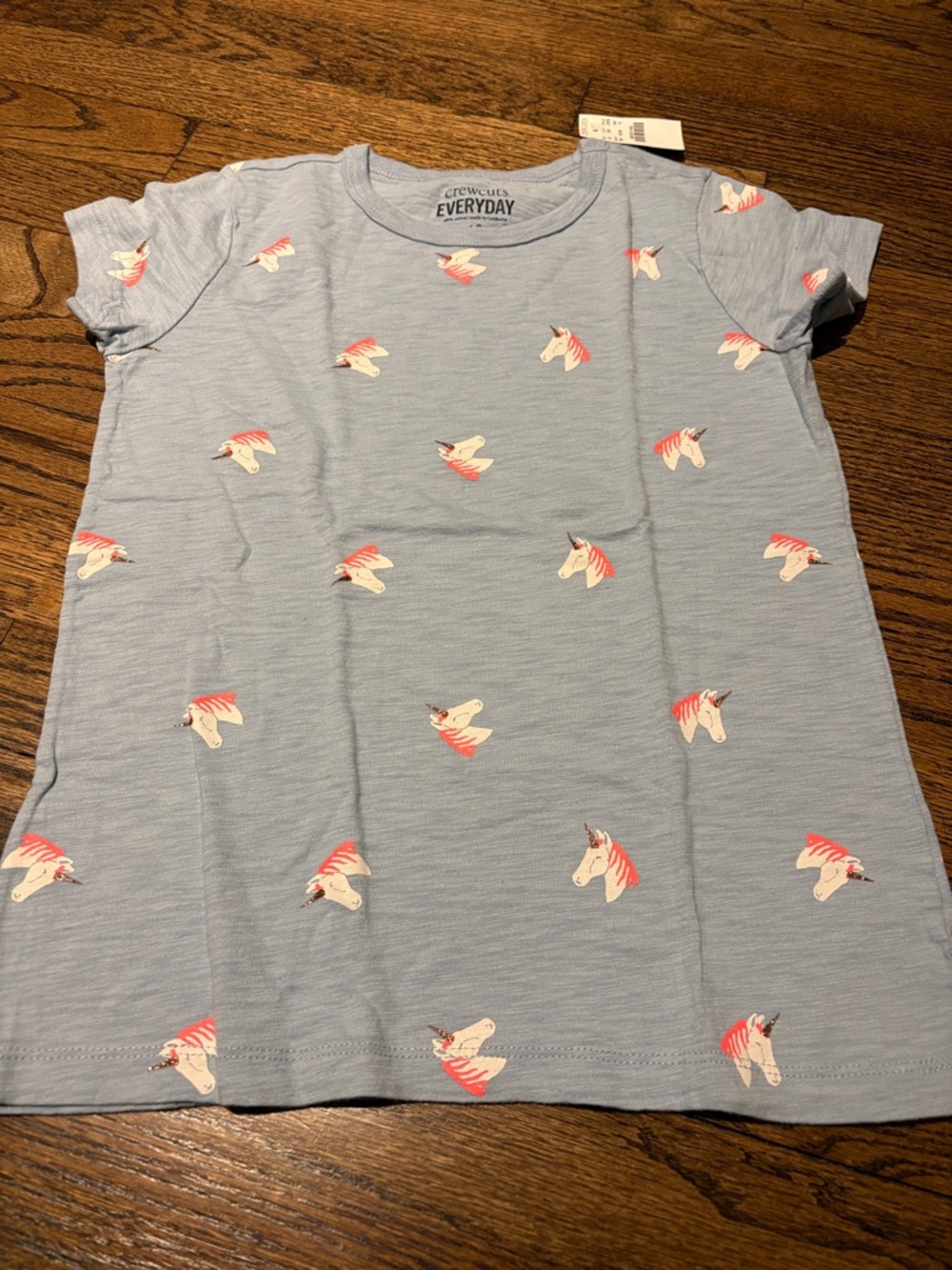 Crewcuts all over unicorn tee 100% cotton